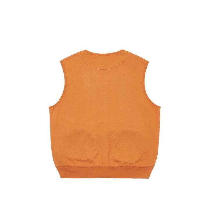 PALACE LONDON SWEAT GILET RUST