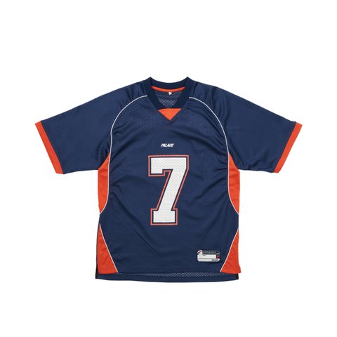 Palace MESH FOOTBALL TOP NAVY - Colorway