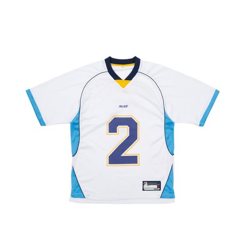 Palace MESH FOOTBALL TOP WHITE - Colorway