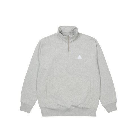 SOFAR 1/4 ZIP FUNNEL GREY MARL