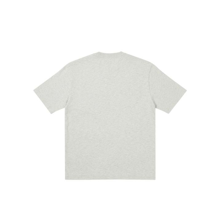 SLUB POCKET ZIG ZAG T-SHIRT GREY MARL