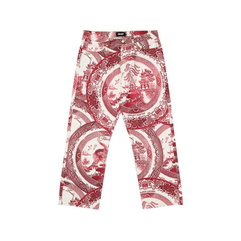 CHINA PLATE TROUSERS RED