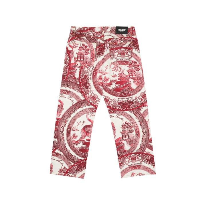 CHINA PLATE TROUSERS RED