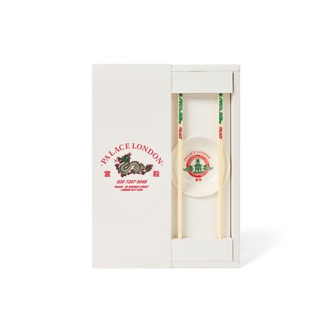Palace FORTUNATE CHOPSTICKS AND SIDE DISH SET WHITE - Colorway