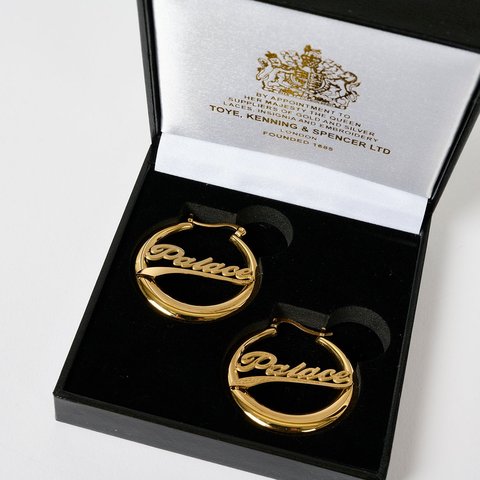 Palace PALACE HOOP EARRINGS GOLD PLATED - Colorway