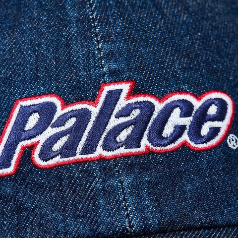 Palace LOWERCASE WASHED DENIM 6-PANEL INDIGO - Colorway