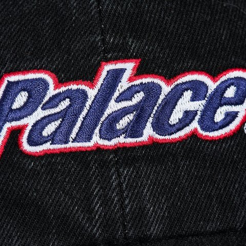 Palace LOWERCASE WASHED DENIM 6-PANEL BLACK - Colorway