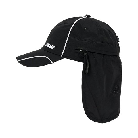 Palace FONT ZIP SHELL NECK SAVER 6-PANEL BLACK - Colorway