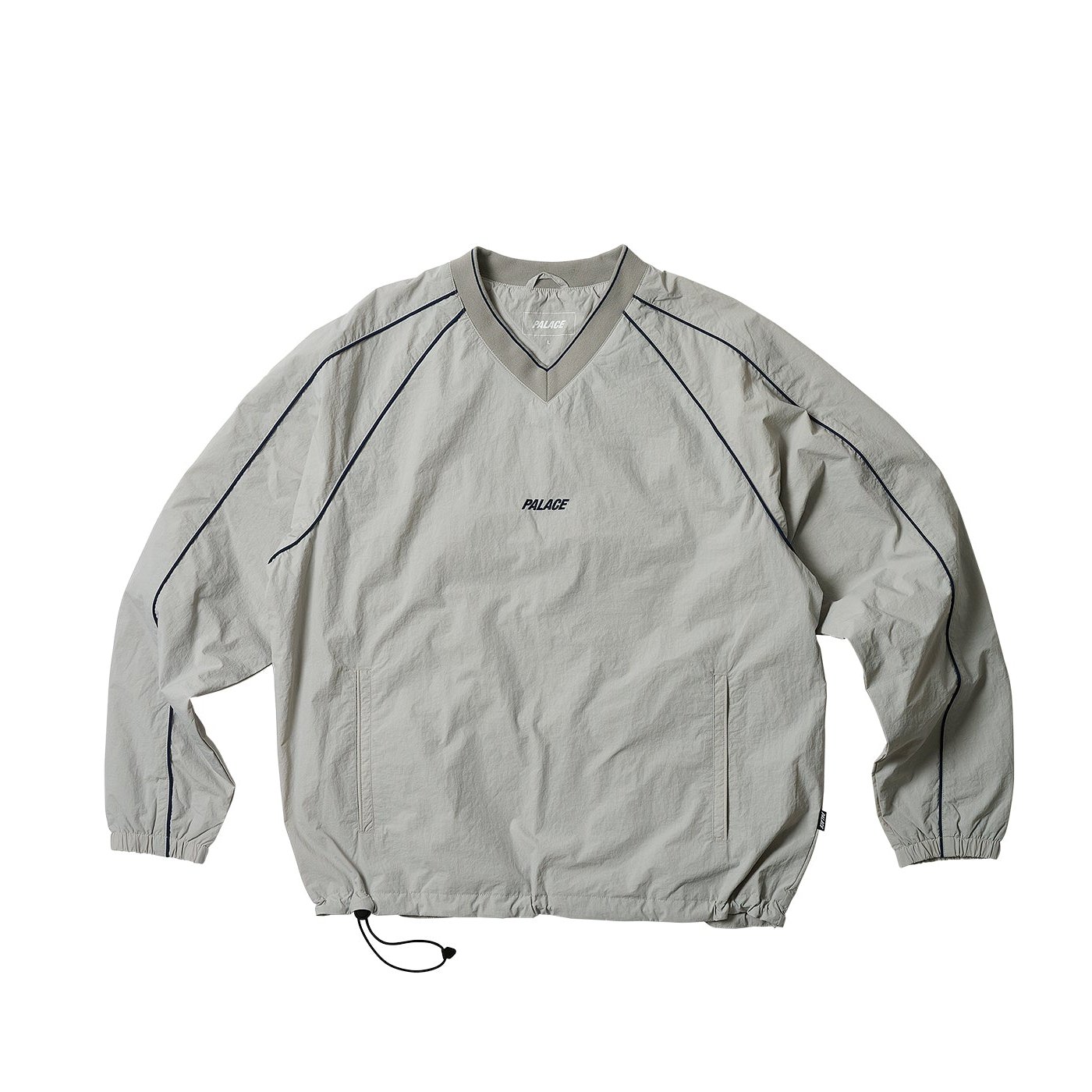 PIPED SHELL PULLOVER GREY