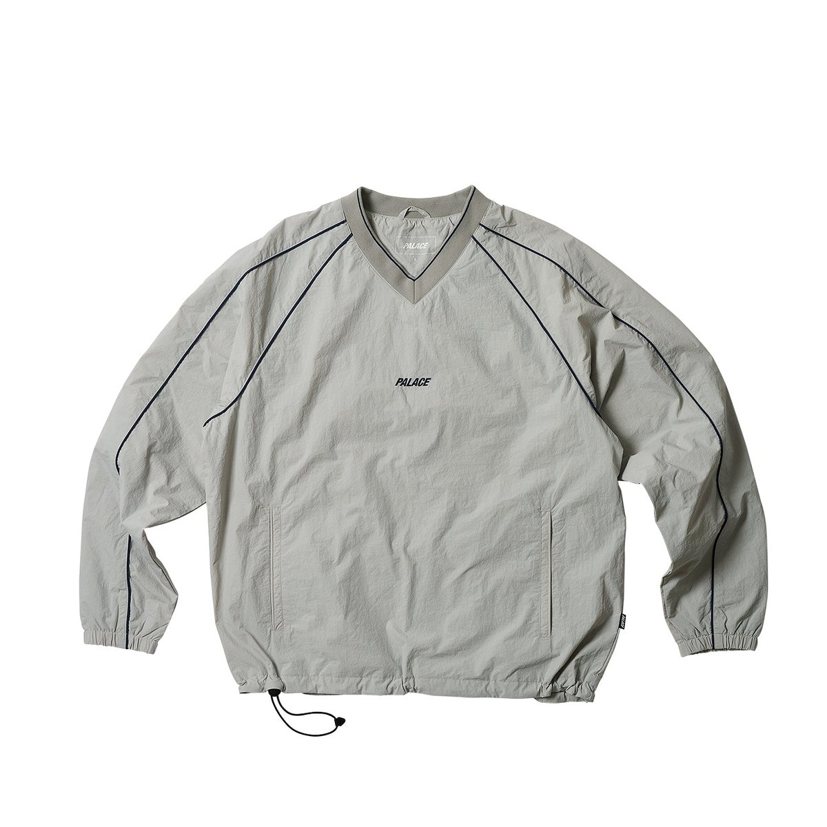PIPED SHELL PULLOVER GREY