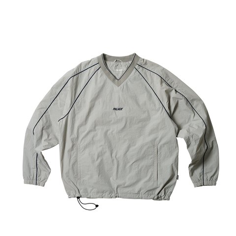 PIPED SHELL PULLOVER GREY
