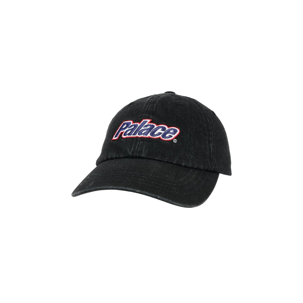 Palace LOWERCASE WASHED DENIM 6-PANEL BLACK (Summer 2023) - €52.00