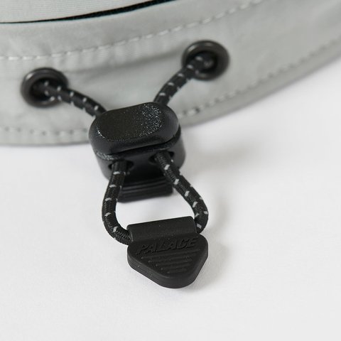 FONT ZIP SHELL NECK SAVER 6-PANEL GREY