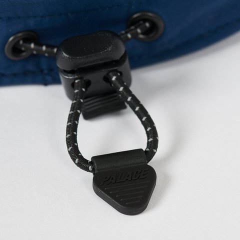 Palace FONT ZIP SHELL NECK SAVER 6-PANEL NAVY - Colorway