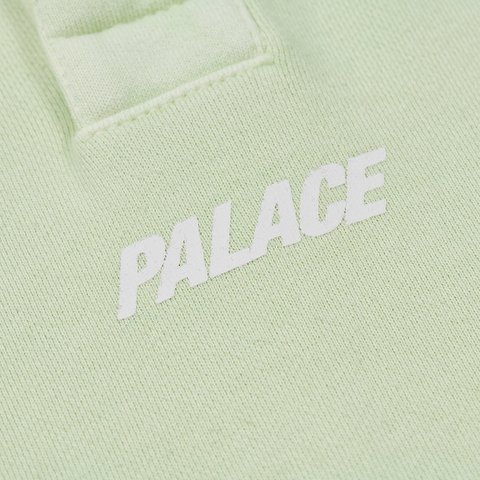 Palace WASHED TERRY 1/4 PLACKET HOOD MOJITO - Colorway