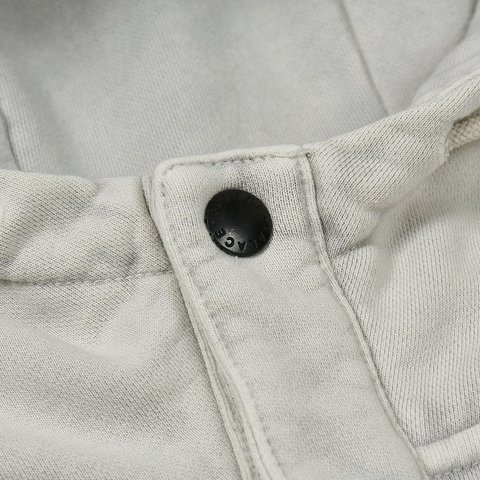 Palace WASHED TERRY 1/4 PLACKET HOOD SMOKE GREY - Colorway