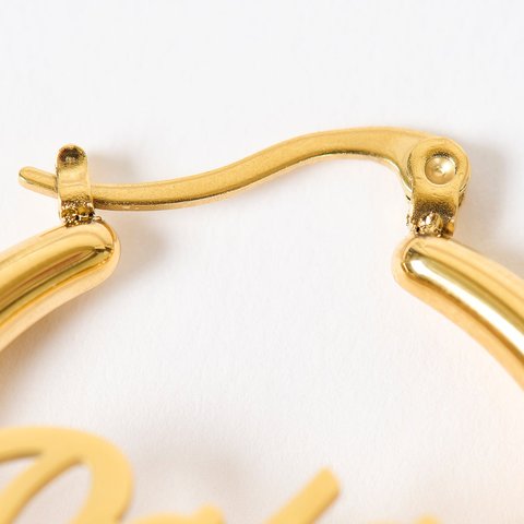 Palace PALACE HOOP EARRINGS GOLD PLATED - Colorway