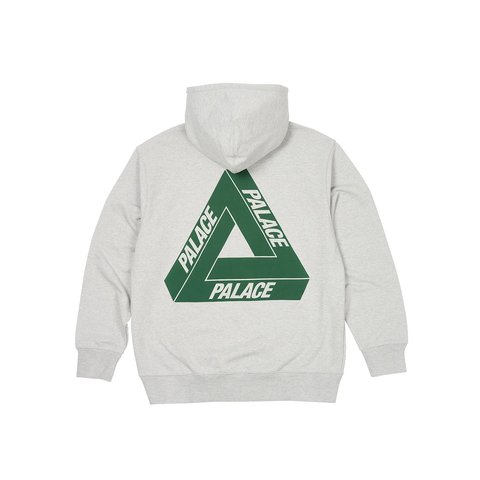 Palace TRI-PUFF PRINT ZIP HOOD GREY MARL