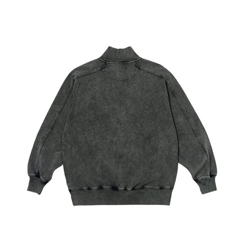 Palace WASHED TERRY 1/2 ZIP FUNNEL BLACK - Colorway