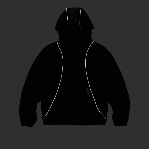 Palace FONT ZIP SHELL JACKET BLACK / BLACK - Colorway