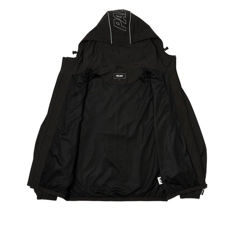 Palace FONT ZIP SHELL JACKET BLACK / BLACK - Colorway