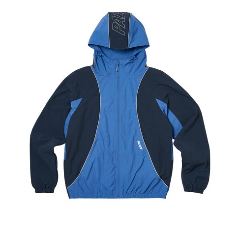 Palace FONT ZIP SHELL JACKET BLUE / AIRFORCE - $208.00