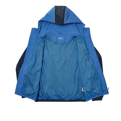 Palace FONT ZIP SHELL JACKET BLUE / AIRFORCE - Colorway