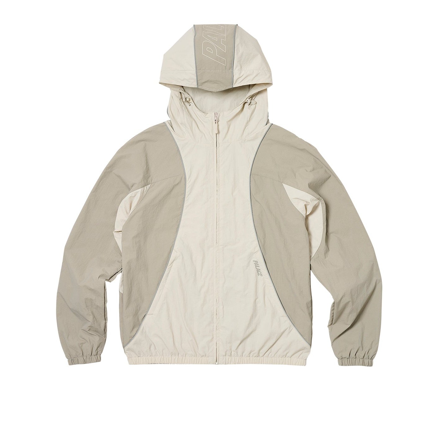 FONT ZIP SHELL JACKET STONE / GREY