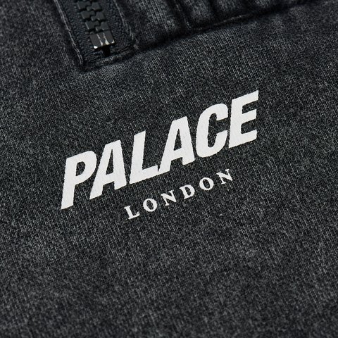 Palace WASHED TERRY 1/2 ZIP FUNNEL BLACK - Colorway