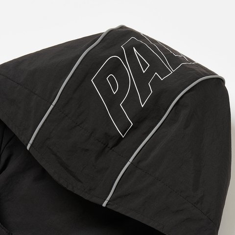 Palace FONT ZIP SHELL JACKET BLACK / BLACK - Colorway