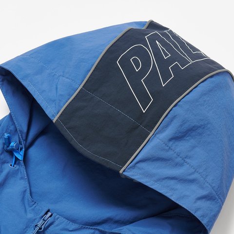 Palace FONT ZIP SHELL JACKET BLUE / AIRFORCE - Colorway