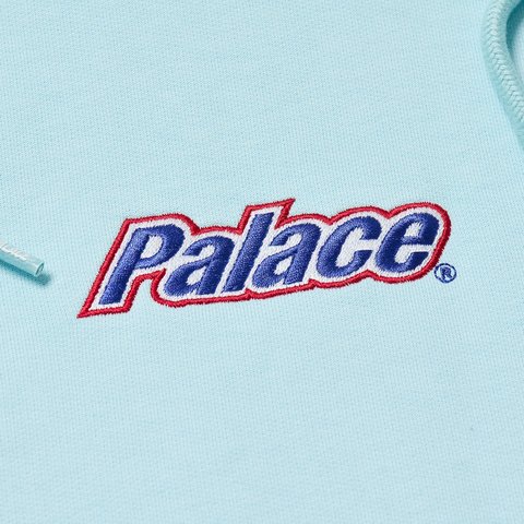 Palace CURRENT HOOD CRYSTALISED BLUE - Colorway