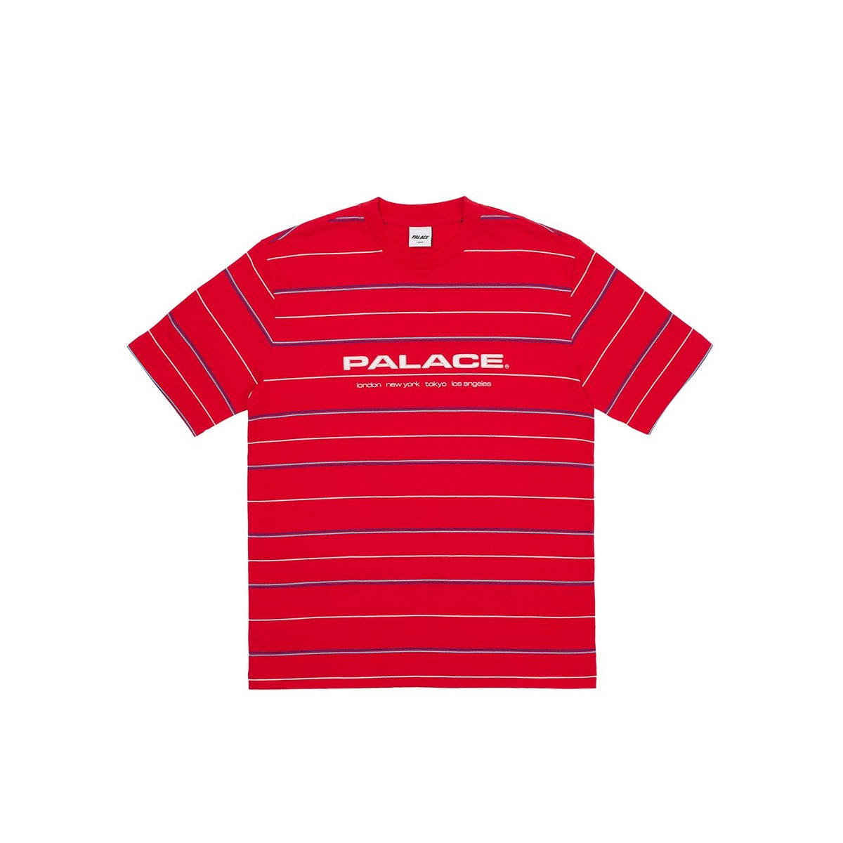 Palace CITY STRIPER T-SHIRT TRUEST RED (Summer 2023) - €68.00
