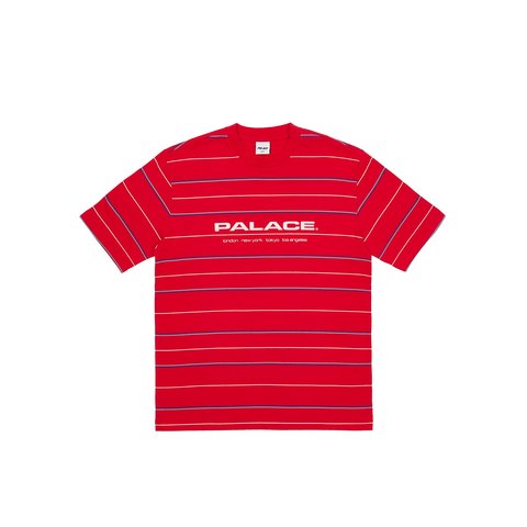 Palace CITY STRIPER T-SHIRT TRUEST RED - €68.00
