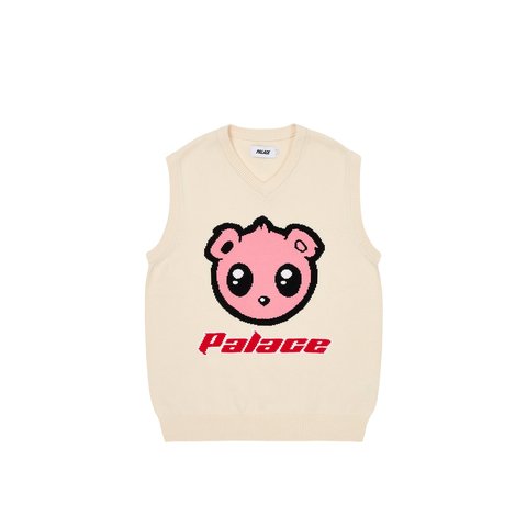 Palace KAWAII VEST KNIT SOFT WHITE - €148.00