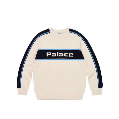 Palace ELECTRONICA KNIT SOFT WHITE - $198.00