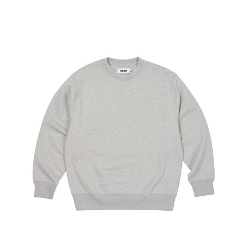 Palace BOSSY P3 CREW GREY MARL - Colorway