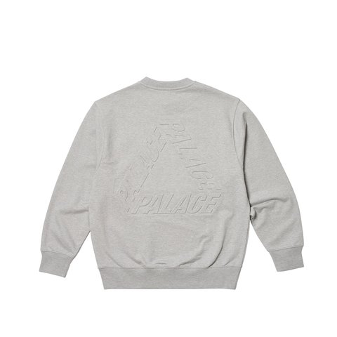 Palace BOSSY P3 CREW GREY MARL - €128.00