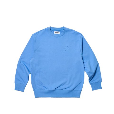 Palace BOSSY P3 CREW FLEXY BLUE - Colorway