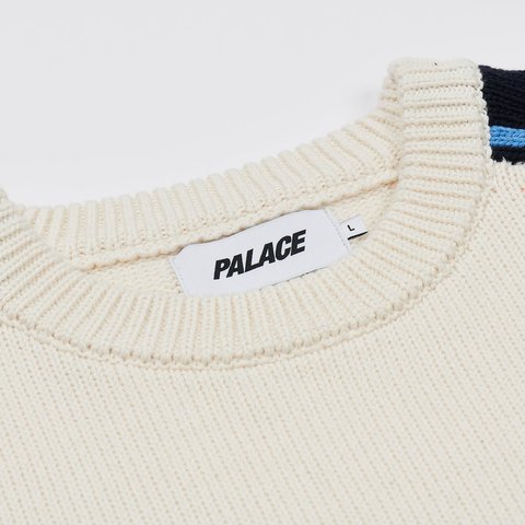 Palace ELECTRONICA KNIT SOFT WHITE - Colorway