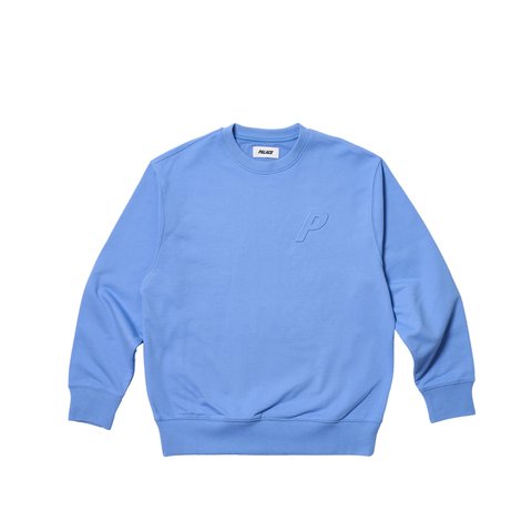 Palace BOSSY P3 CREW FLEXY BLUE - Colorway