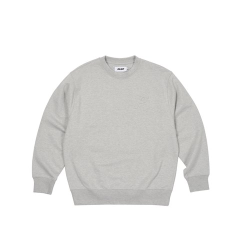 Palace BOSSY P3 CREW GREY MARL - Colorway