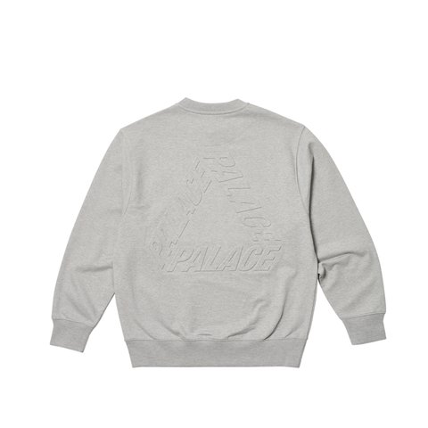 Palace BOSSY P3 CREW GREY MARL - Colorway
