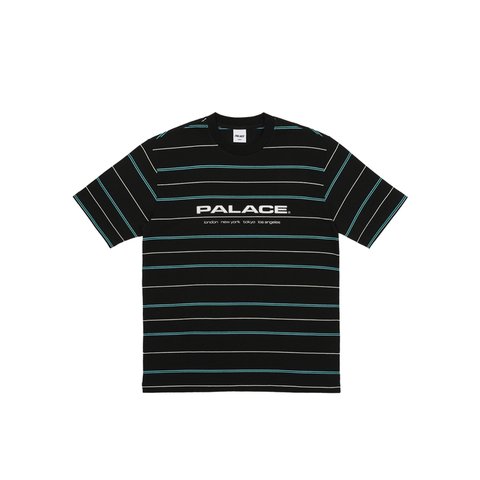 Palace CITY STRIPER T-SHIRT BLACK - Colorway