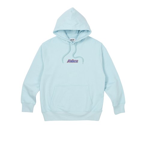 Palace CURRENT HOOD CRYSTALISED BLUE - Colorway