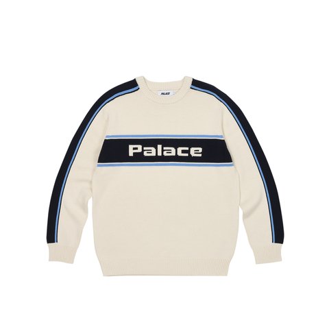 Palace ELECTRONICA KNIT SOFT WHITE - Colorway