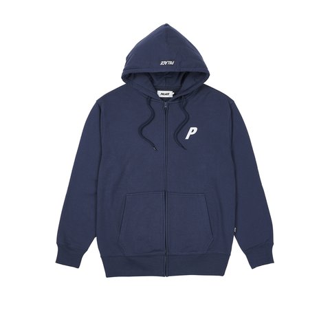 Palace FELT P ZIP HOOD NAVY - Colorway