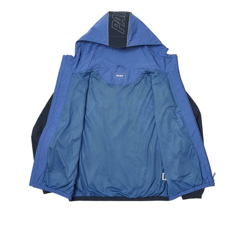 Palace FONT ZIP SHELL JACKET BLUE / AIRFORCE - Colorway