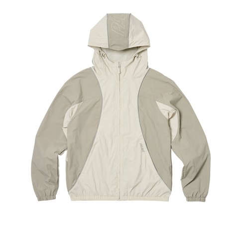 Palace FONT ZIP SHELL JACKET STONE / GREY - Colorway