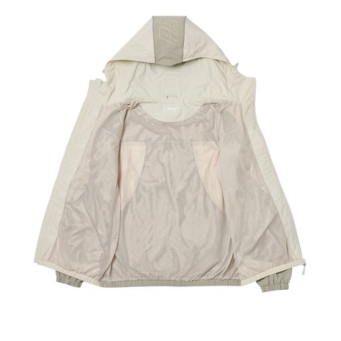 Palace FONT ZIP SHELL JACKET STONE / GREY - Colorway